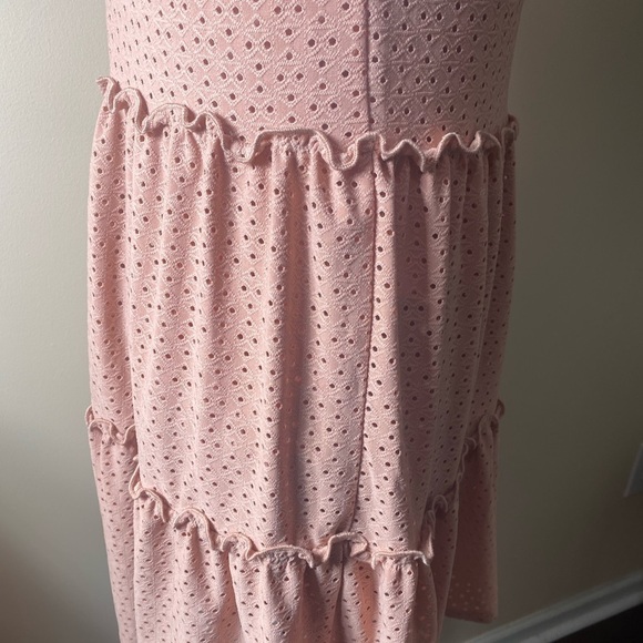 Speechless Pink Babydoll Tank Dress Embroidered Cottage Core Summer Dress Small - Picture 6 of 16